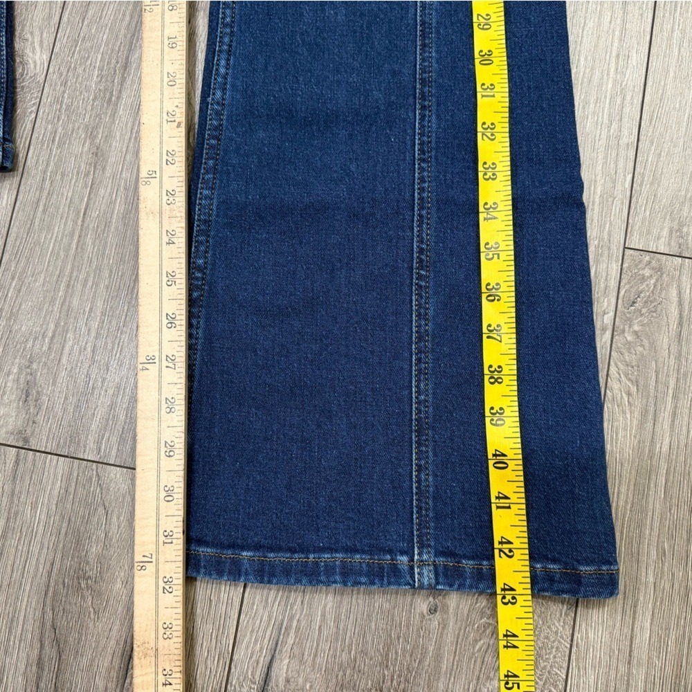 NWT Free People Firecracker Jeans Holiday Tartan Stars Blue Plaid Size 30 - Picture 7 of 13